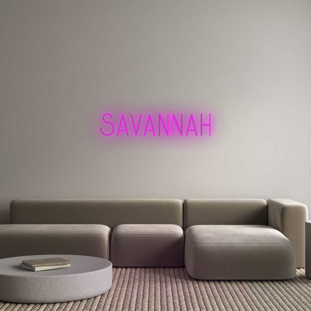 Custom Neon: SAVANNAH