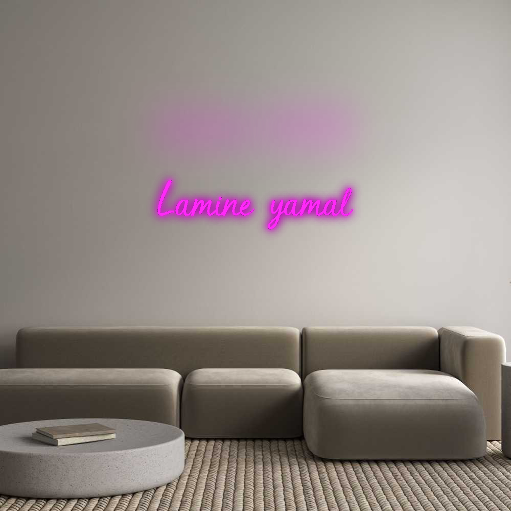 Custom Neon: Lamine yamal