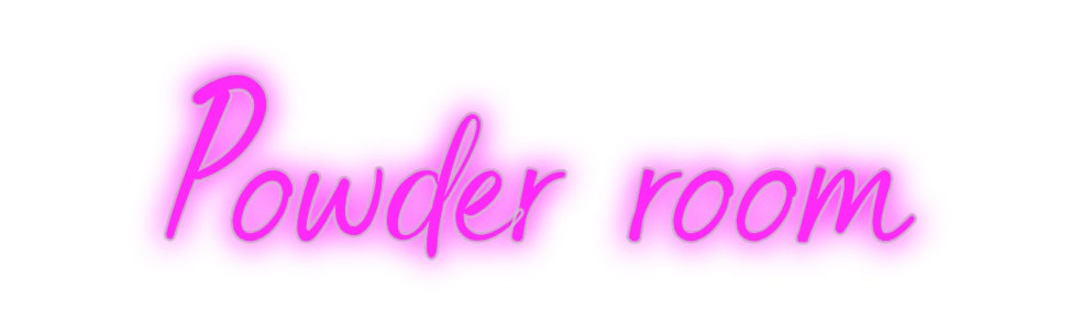 Custom Neon: Powder room