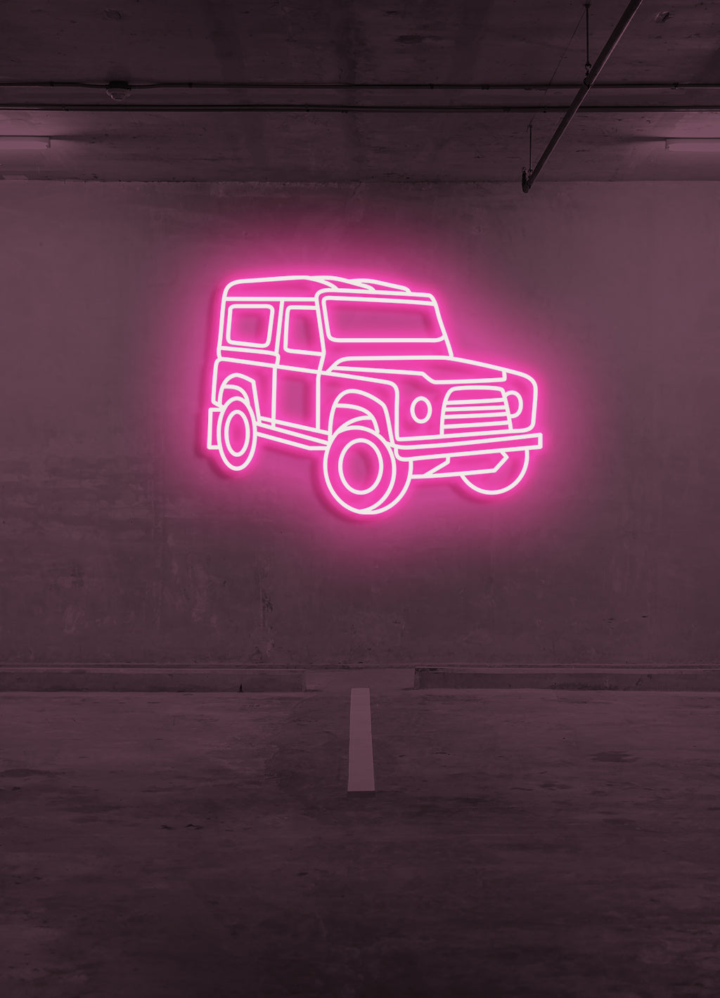 Offroad car - LED Neon skilt